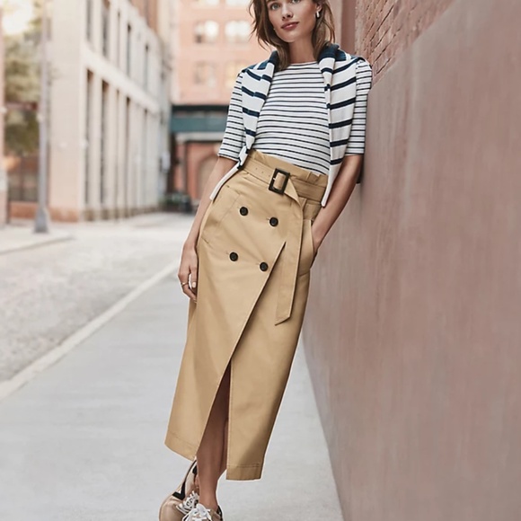 LOFT Dresses & Skirts - Loft Trench Wrap Pocket Skirt